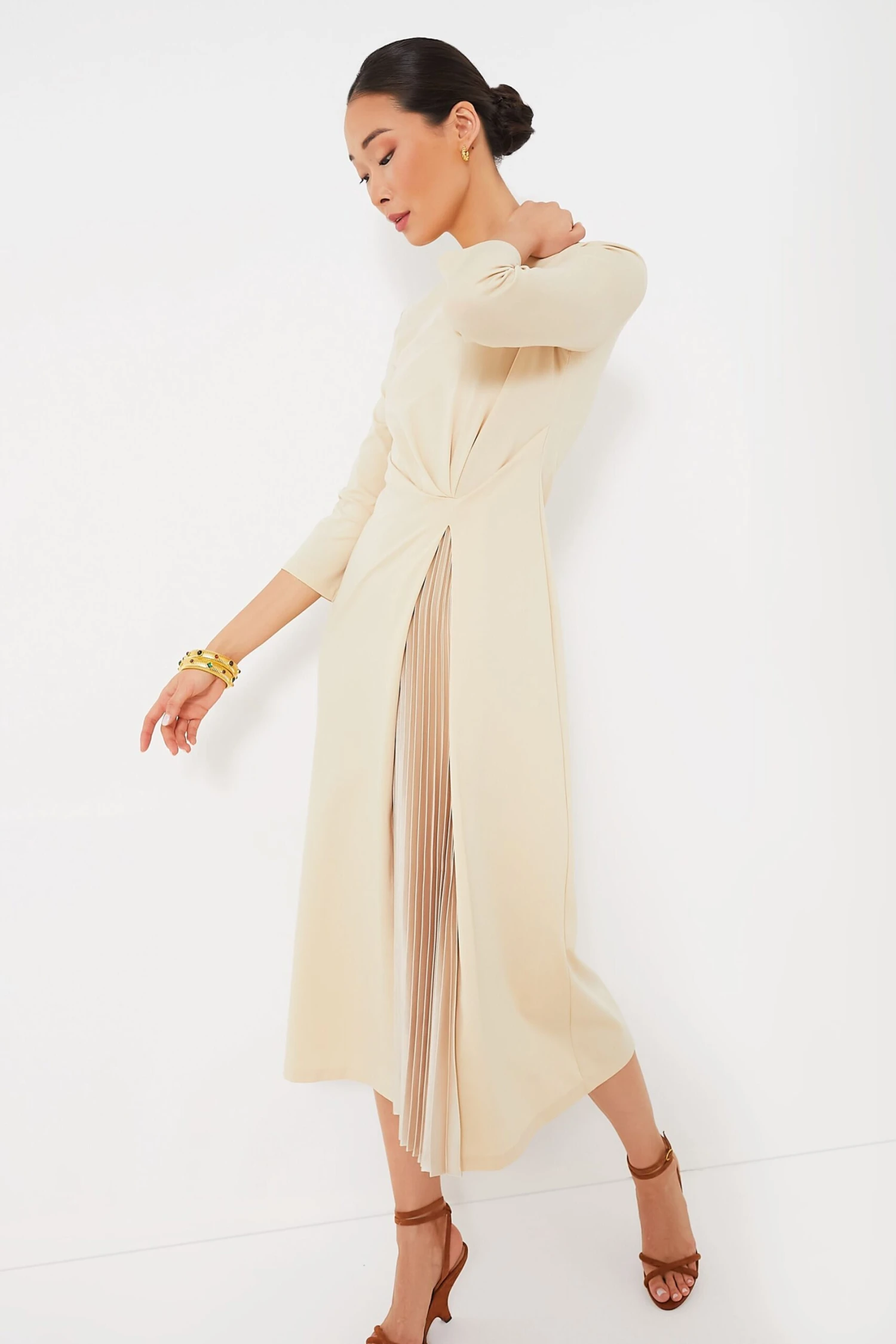 Weekend Max Mara Sand Gessy Dress 5 Weekend Max Mara Sand Gessy Dress - Image 3