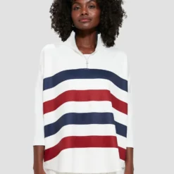 Americana Stripe Martina Quarter Zip
