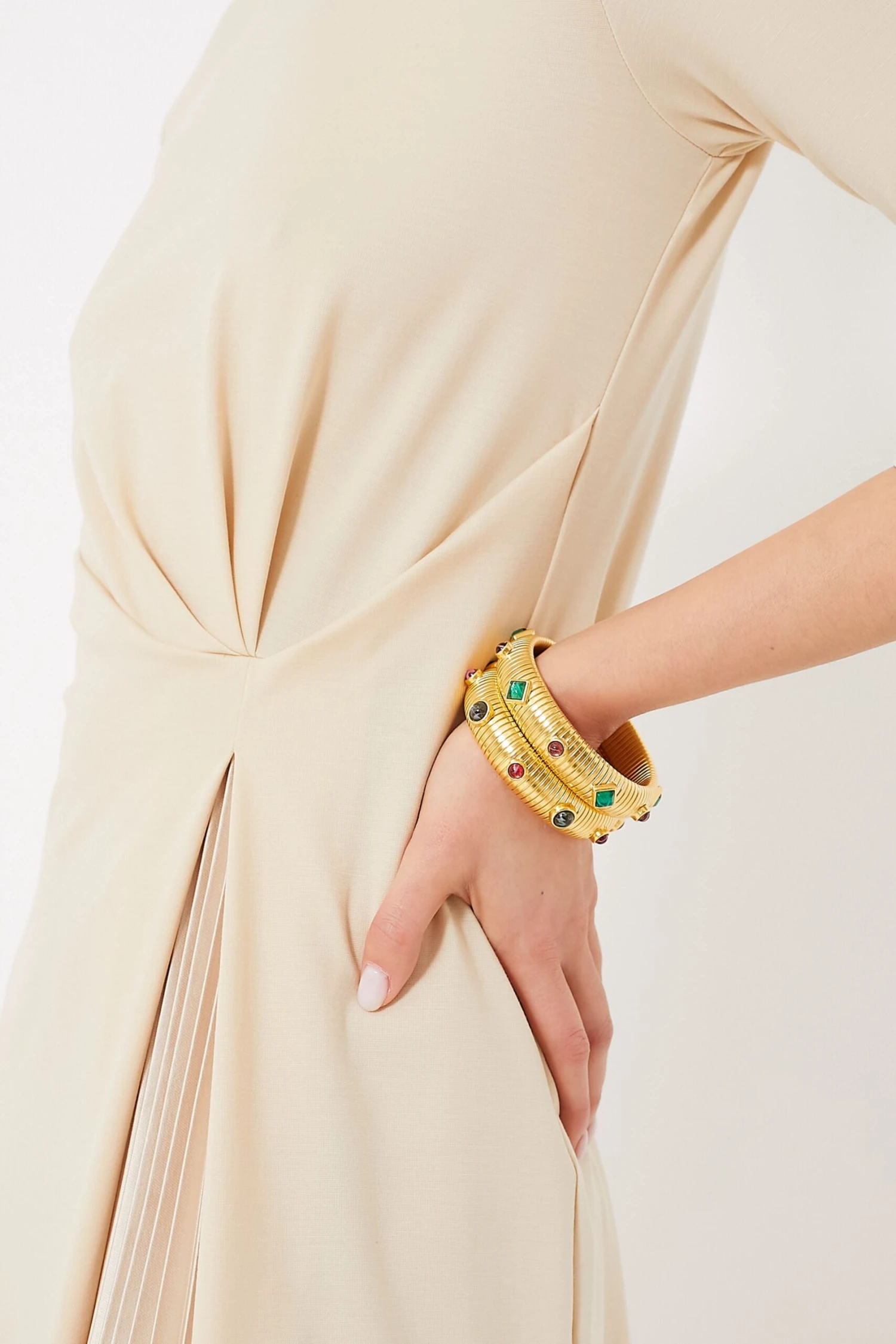 Weekend Max Mara Sand Gessy Dress 7 Weekend Max Mara Sand Gessy Dress - Image 5