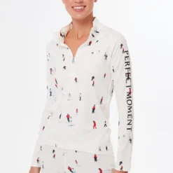 Dede Ski Print Thermal Half Zip
