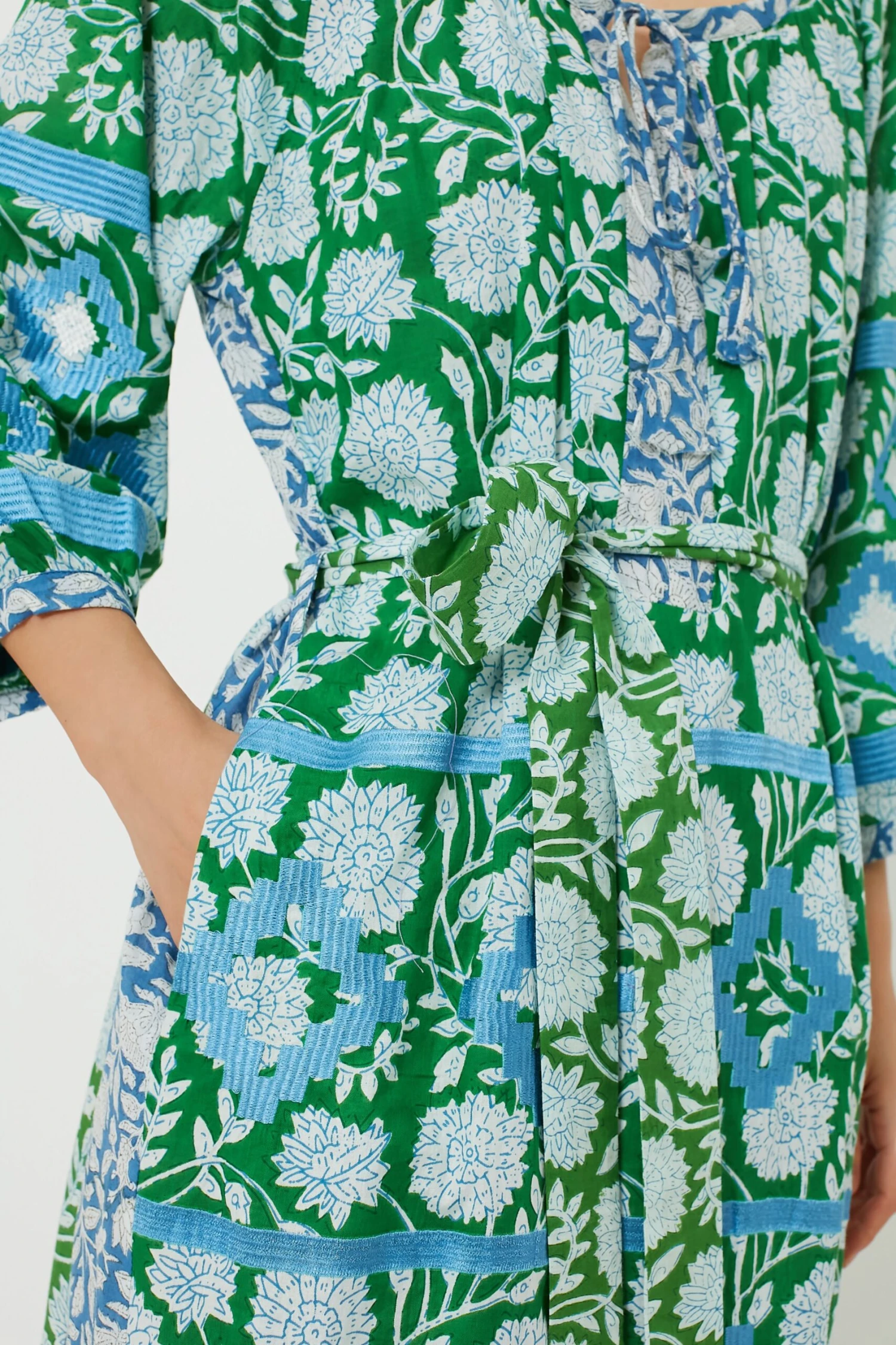 Sky Blue Mannar Kaftan 6 Sky Blue Mannar Kaftan - Image 5