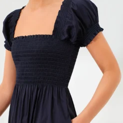 Tory Burch Medium Navy Smocked Cotton Dress 12 Tory Burch Medium Navy Smocked Cotton Dress -Deals Raimenti Store 6PGWYCt9Mk9JK3xGd17VaYBWH7kr8xPs 1