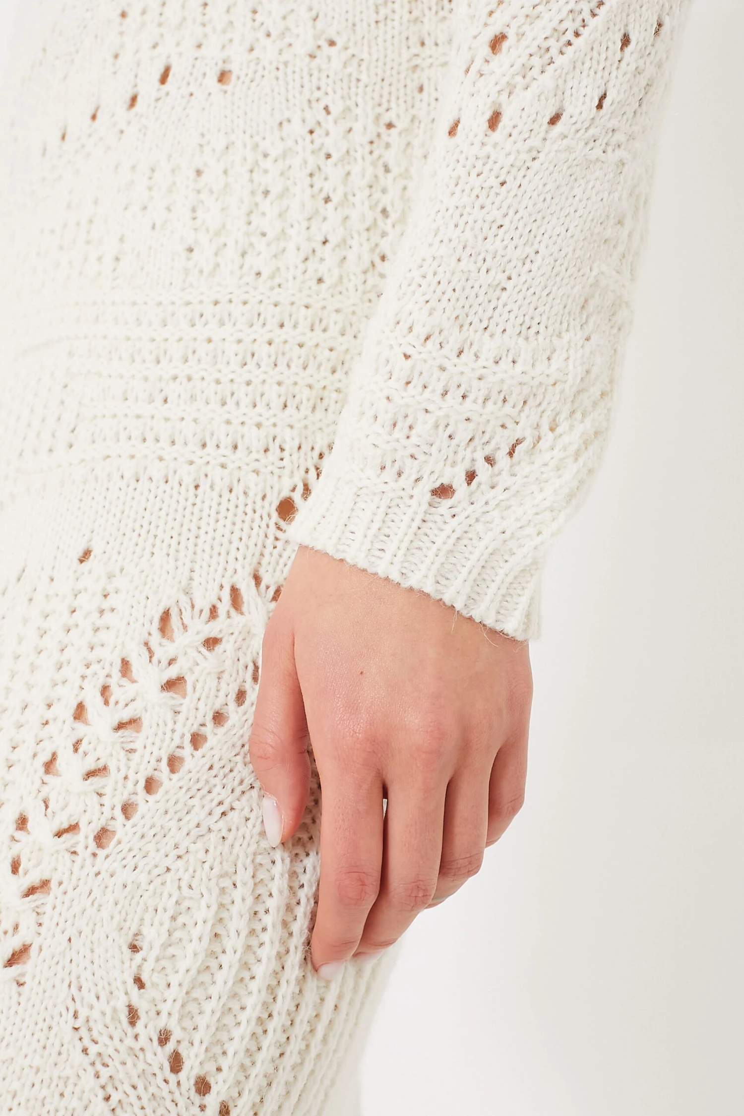 Cream Knit Maxi Dress 8 Cream Knit Maxi Dress - Image 6