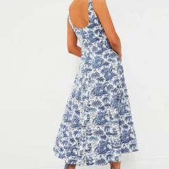 Staud Blue Toile Wells Dress -Deals Raimenti Store 6zDEUn2xCG68J1P3hw1R2mvGYkQCDxka 1 scaled