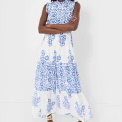 Jakarta Peri Sleeveless Smocked Maxi