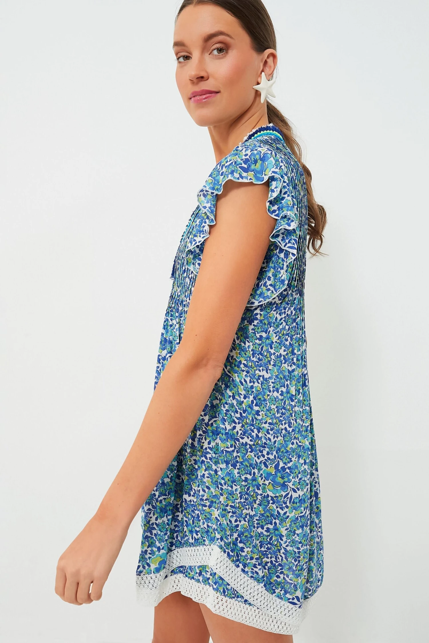 Blue Net Sasha Mini Dress 5 Blue Net Sasha Mini Dress - Image 3