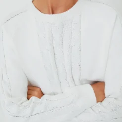 White Cable Knit Reid Sweatshirt -Deals Raimenti Store 7xmABF2lRZC2pTPTE2j2BnHqgw4dEgGX 1 scaled