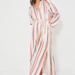 Bizu Cream Makeda Button Up Dress