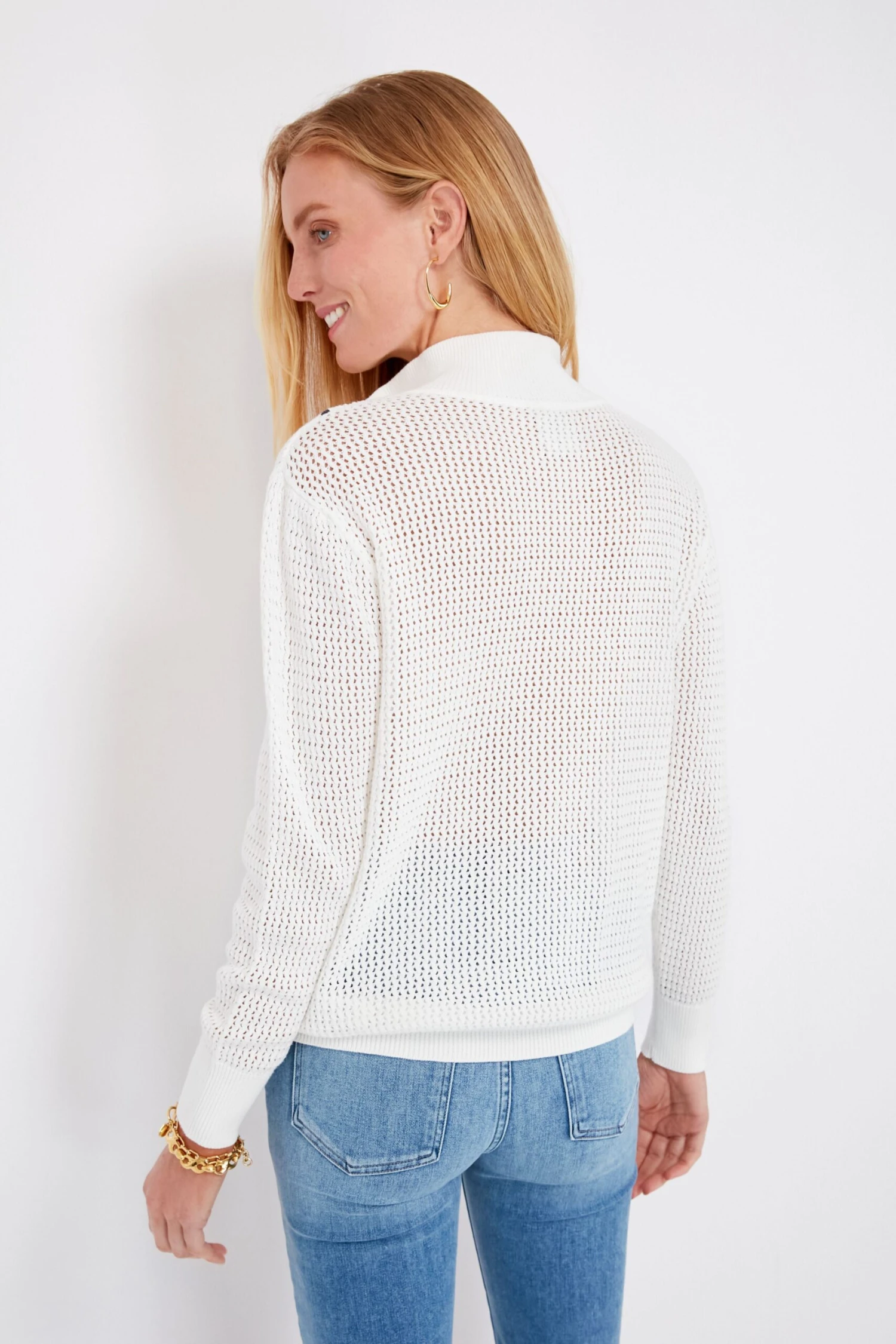 Varley Snow White Calva Knit 6 Varley Snow White Calva Knit - Image 4