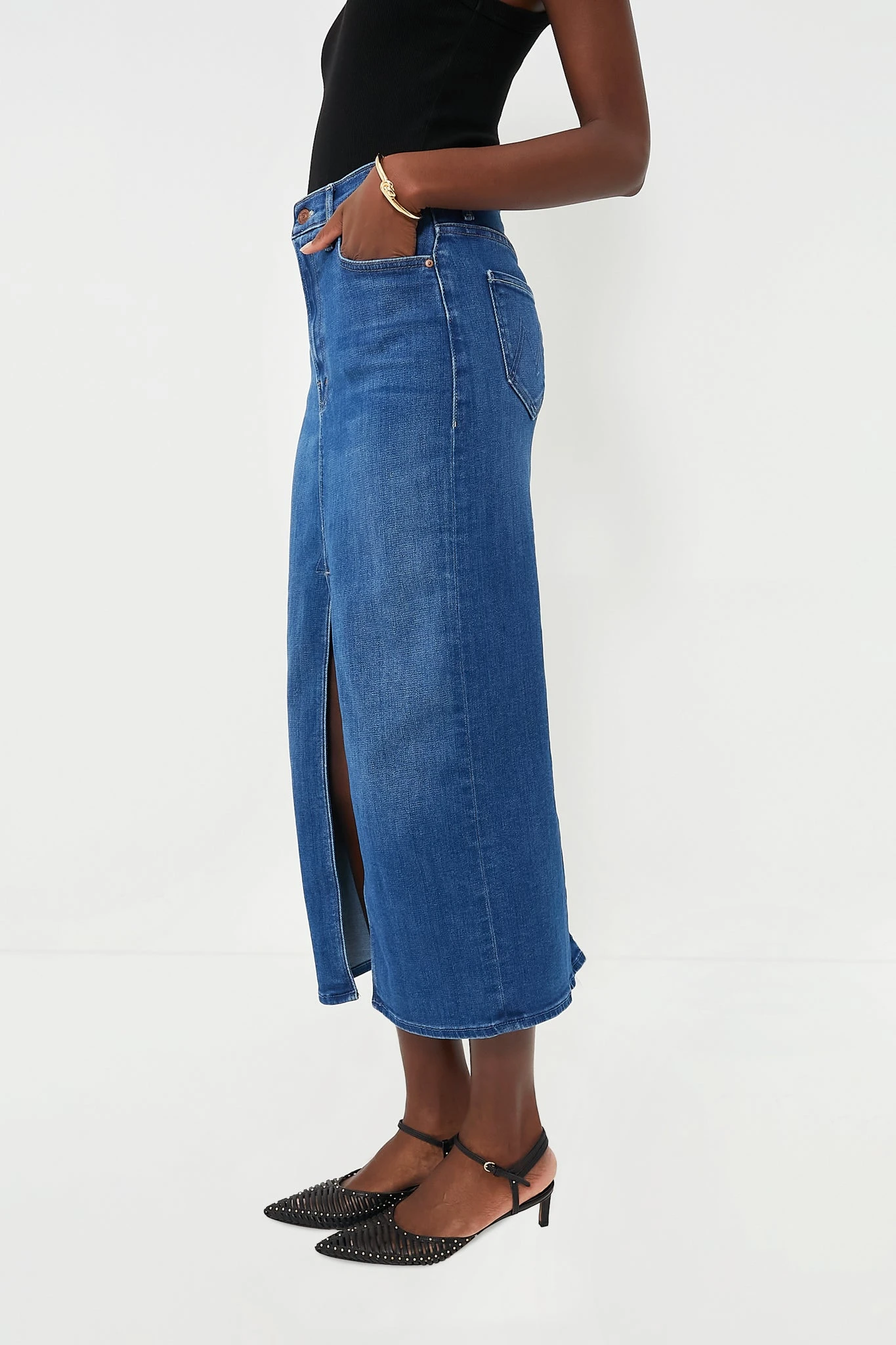 MOTHER How Are Hue? The Reverse Pencil Pusher Skirt 5 MOTHER How Are Hue? The Reverse Pencil Pusher Skirt - Image 3