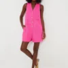 Hot Pink Textured Myla Romper -Deals Raimenti Store Az1U6CUjkUIXsqDGeIZrewHdRsoFBBz0 1