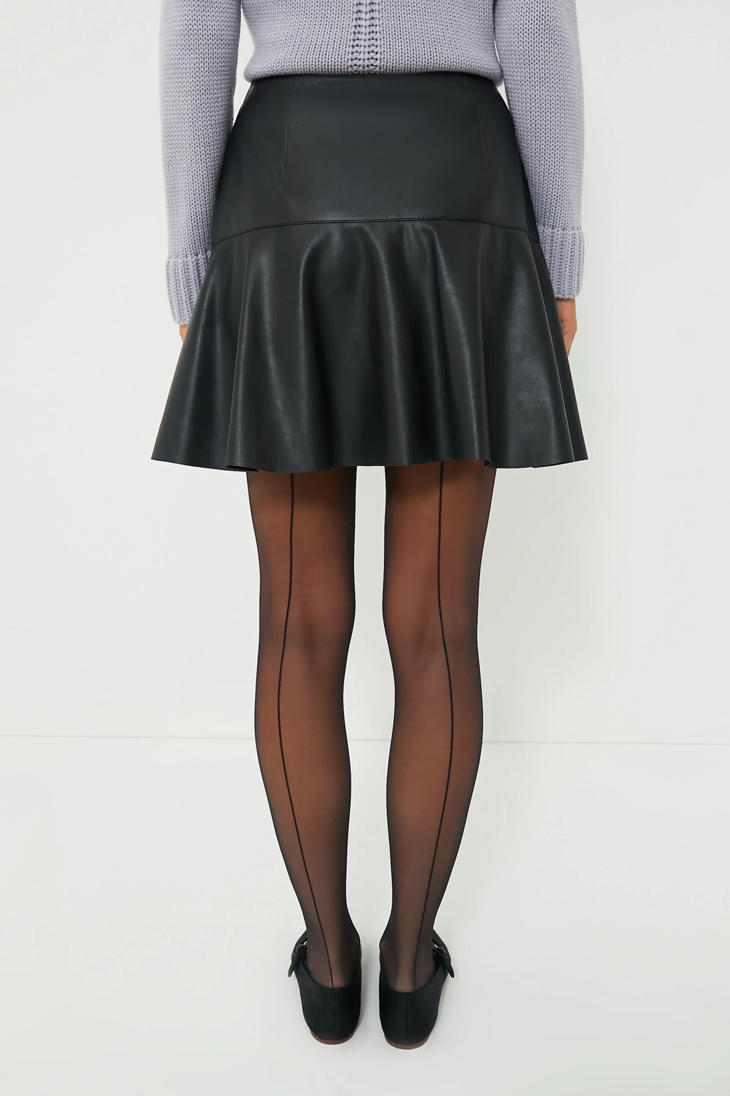 Black Leather Lana Mini Skirt 6 Black Leather Lana Mini Skirt - Image 4