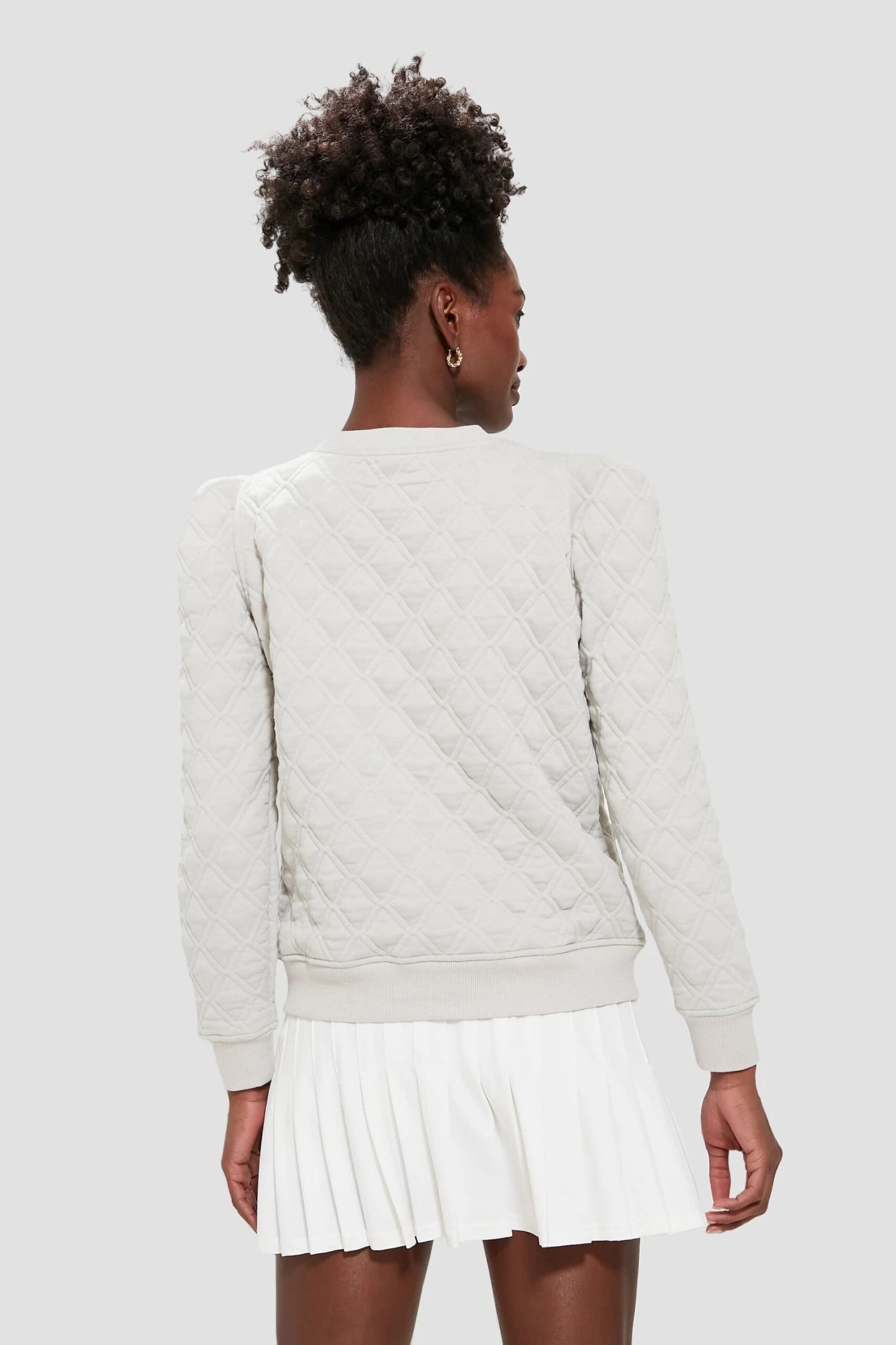 Gray Puff Sleeve Campbell Pullover 6 Gray Puff Sleeve Campbell Pullover - Image 5