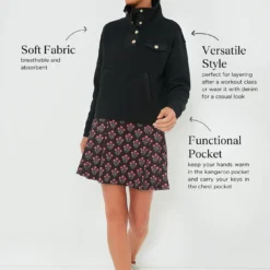 Black Snap Neck Bailey Pullover -Deals Raimenti Store FFkNJFpqXVzRCLNYf0LPWftcTZRvvtUn 1