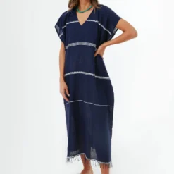Navy Nunu Classic Caftan