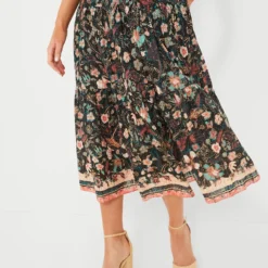 ULLA JOHNSON Obsidian Botanica Cambrie Skirt