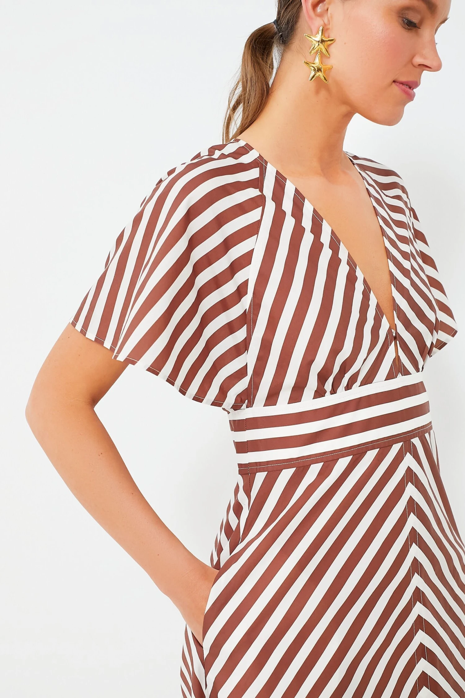 Deep Spice Sorrento Stripe Tie Dress 8 Deep Spice Sorrento Stripe Tie Dress - Image 6