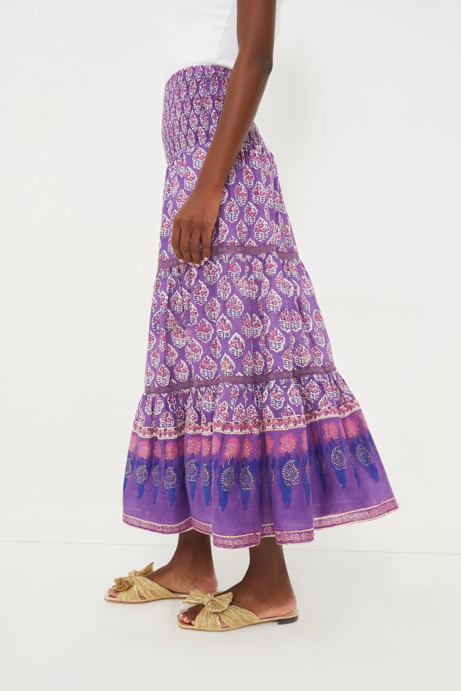 Purple Print Mandy Maxi Skirt 5 Purple Print Mandy Maxi Skirt - Image 3
