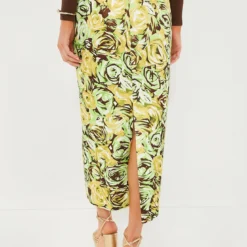 Green And Lemon Abstract Roses Lorelei Twill Skirt -Deals Raimenti Store J3QBqeXy47xQNQBHjxLIIN3SJqOIvzZ3 1