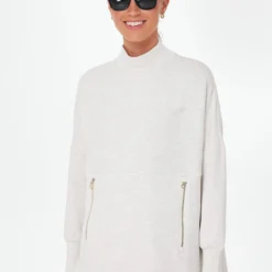 Varley Ivory Marl Bay Sweat