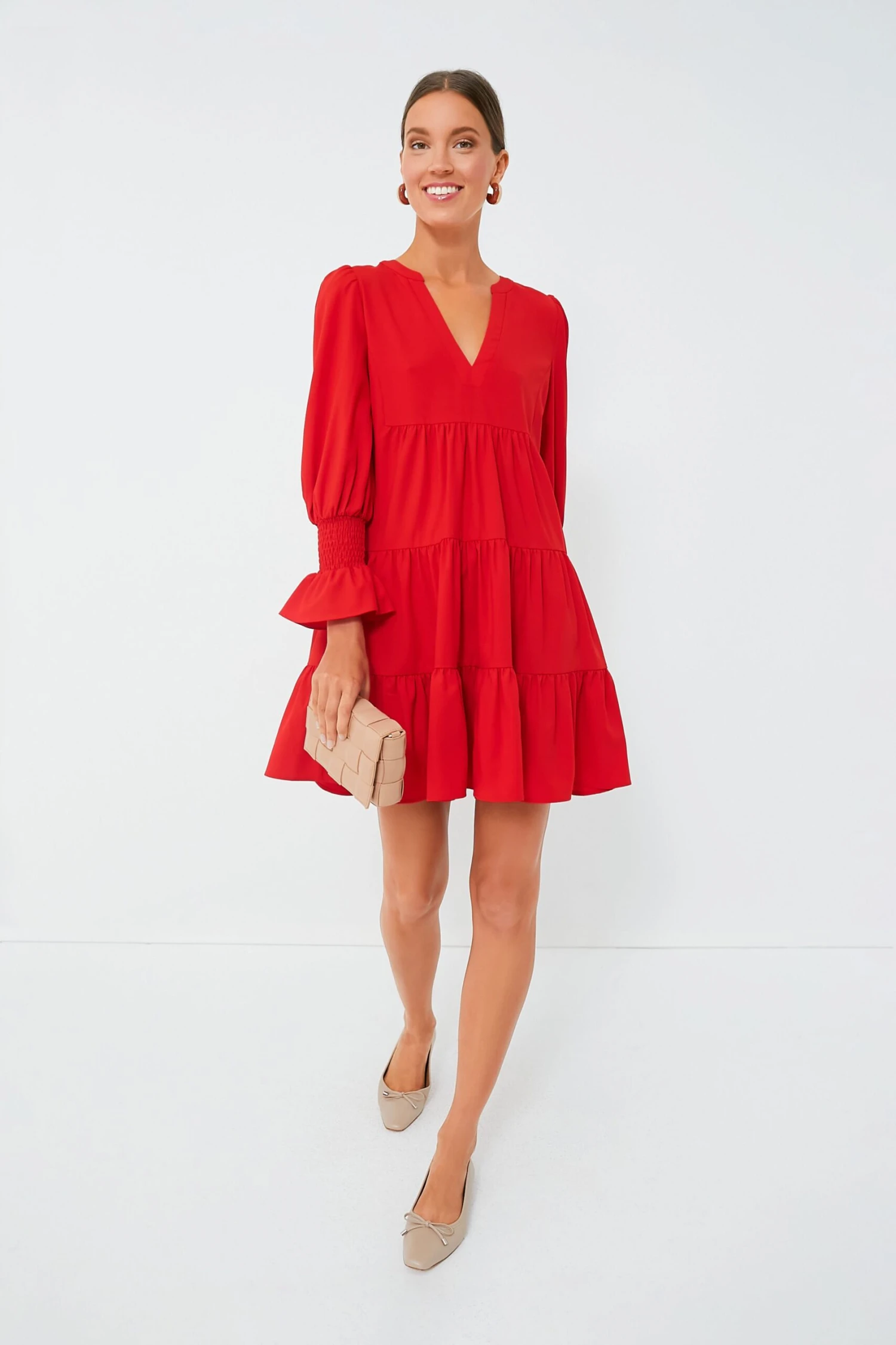 Red Crepe Kenzo Dress 8 Red Crepe Kenzo Dress - Image 6
