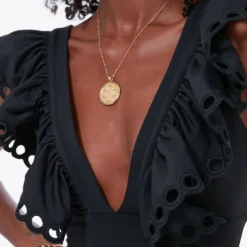 Black Siena Ruffle Scallop One Piece -Deals Raimenti Store LkeXZr4xlbQRz5mNSTYJPr4pjaaHB9UG 1