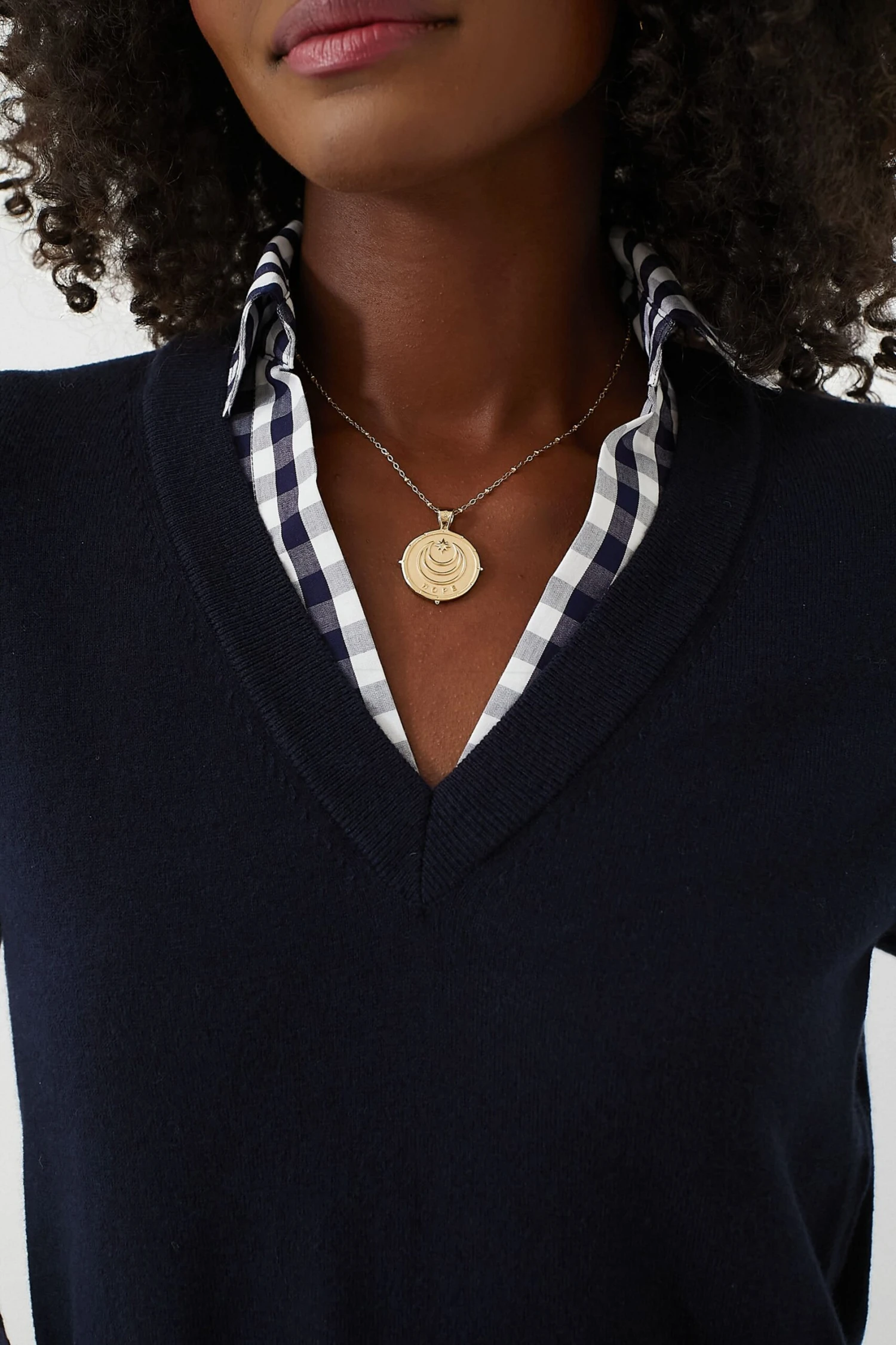 Navy Wool And Cotton Combo Sweaterdress 7 Navy Wool And Cotton Combo Sweaterdress - Image 5