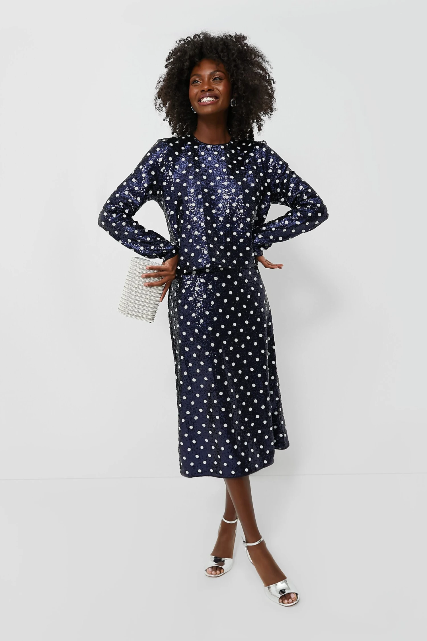 Baum Und Pferdgarten Navy Dotted Sequence Jily Skirt 4 Baum Und Pferdgarten Navy Dotted Sequence Jily Skirt - Image 2