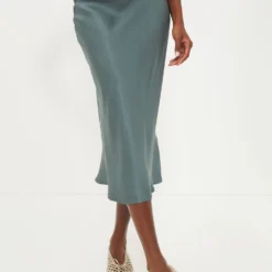ANINE BING Dark Sage Bar Silk Skirt -Deals Raimenti Store Nqn8XQlBTviIZL68Gk6ASxhmSvS6ljKz 1 scaled