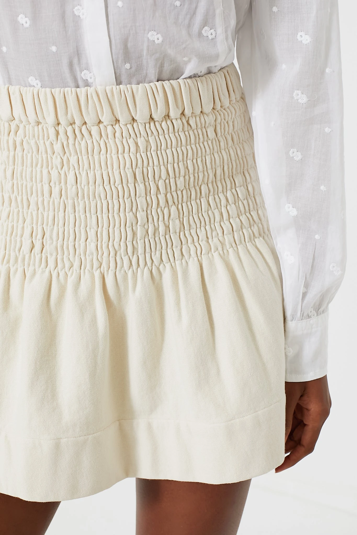 Isabel Marant Etoile Ecru Pacifica Mini Skirt 7 Isabel Marant Etoile Ecru Pacifica Mini Skirt - Image 5