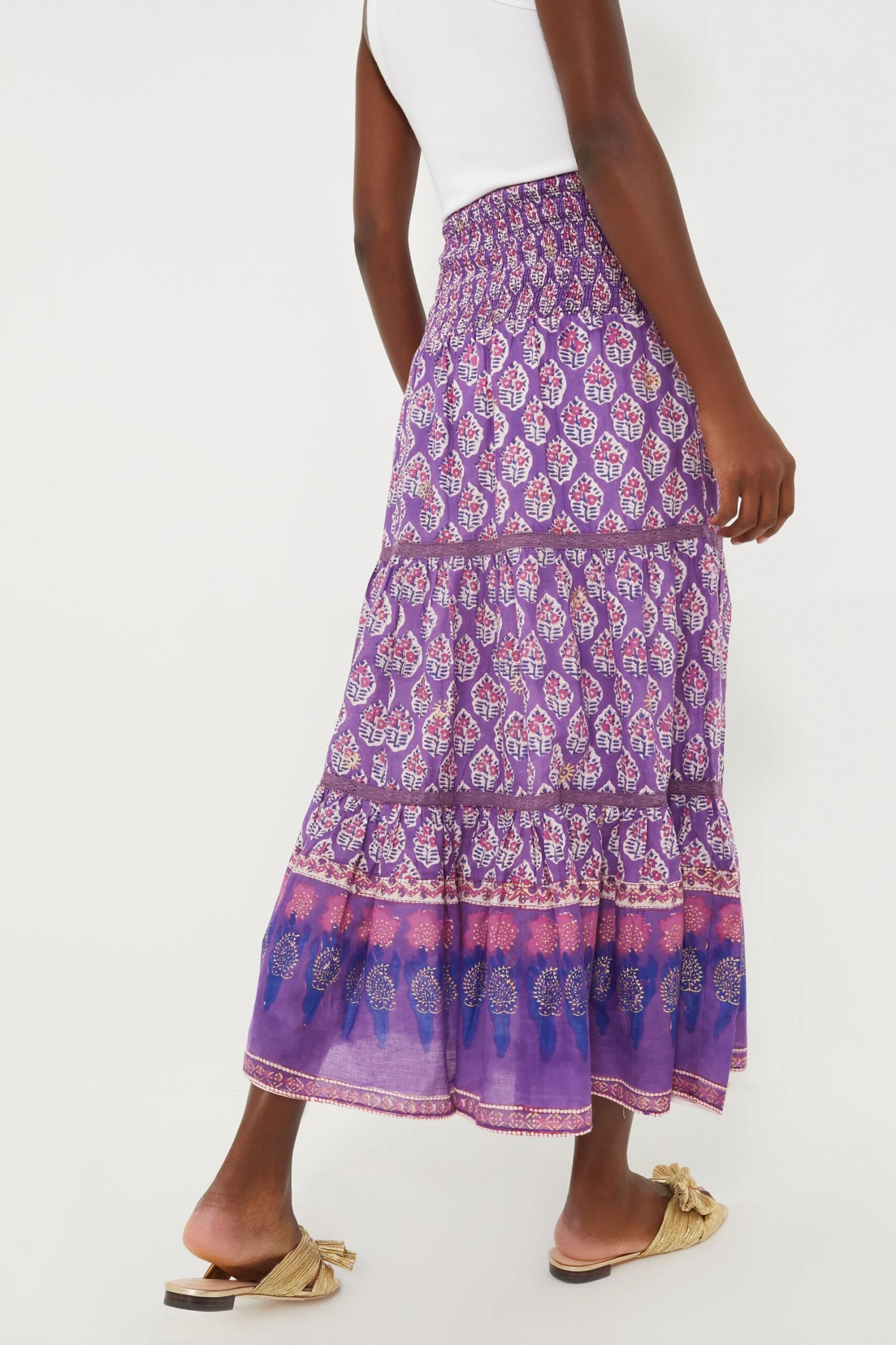 Purple Print Mandy Maxi Skirt 6 Purple Print Mandy Maxi Skirt - Image 4