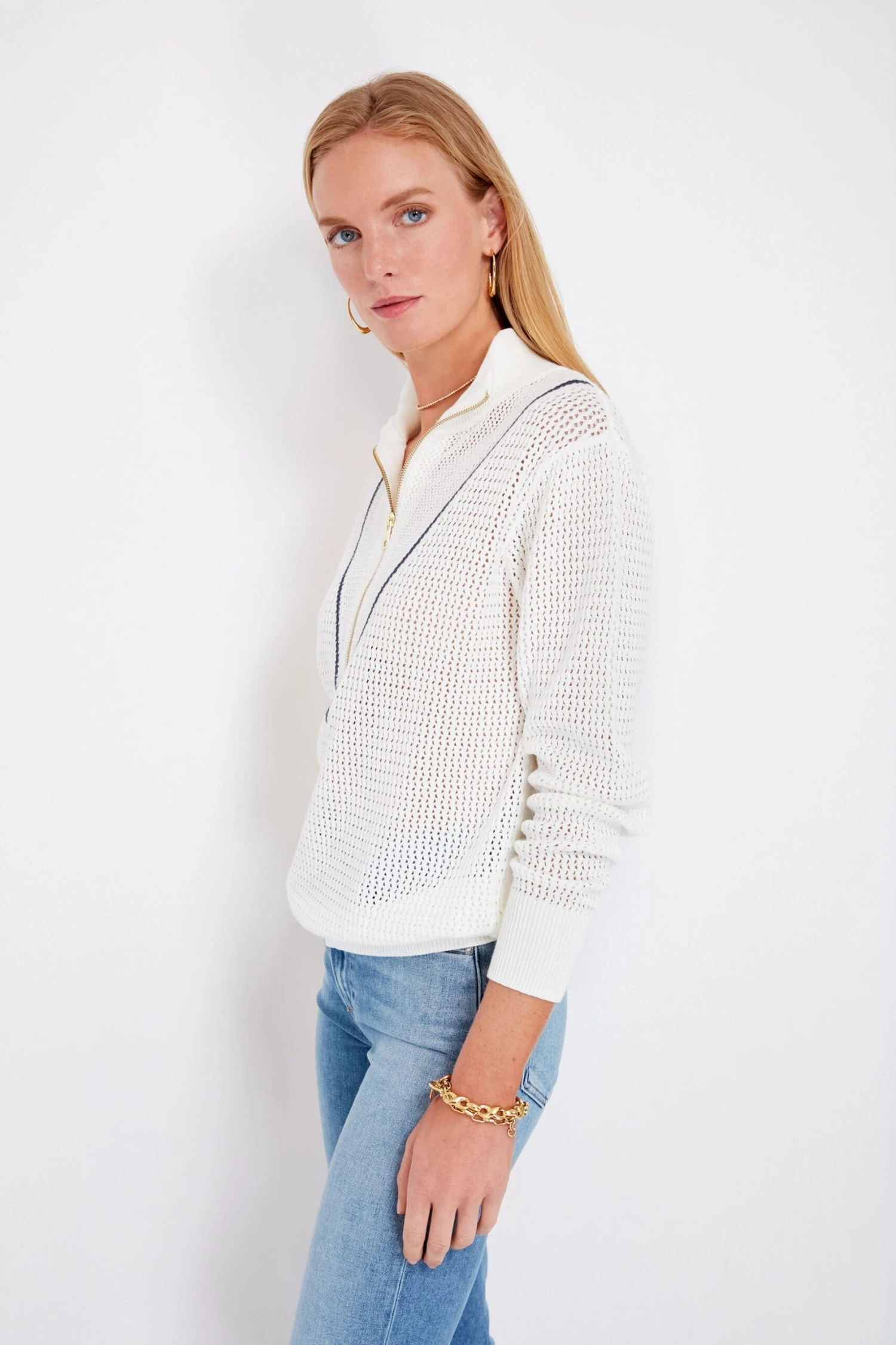 Varley Snow White Calva Knit 5 Varley Snow White Calva Knit - Image 3