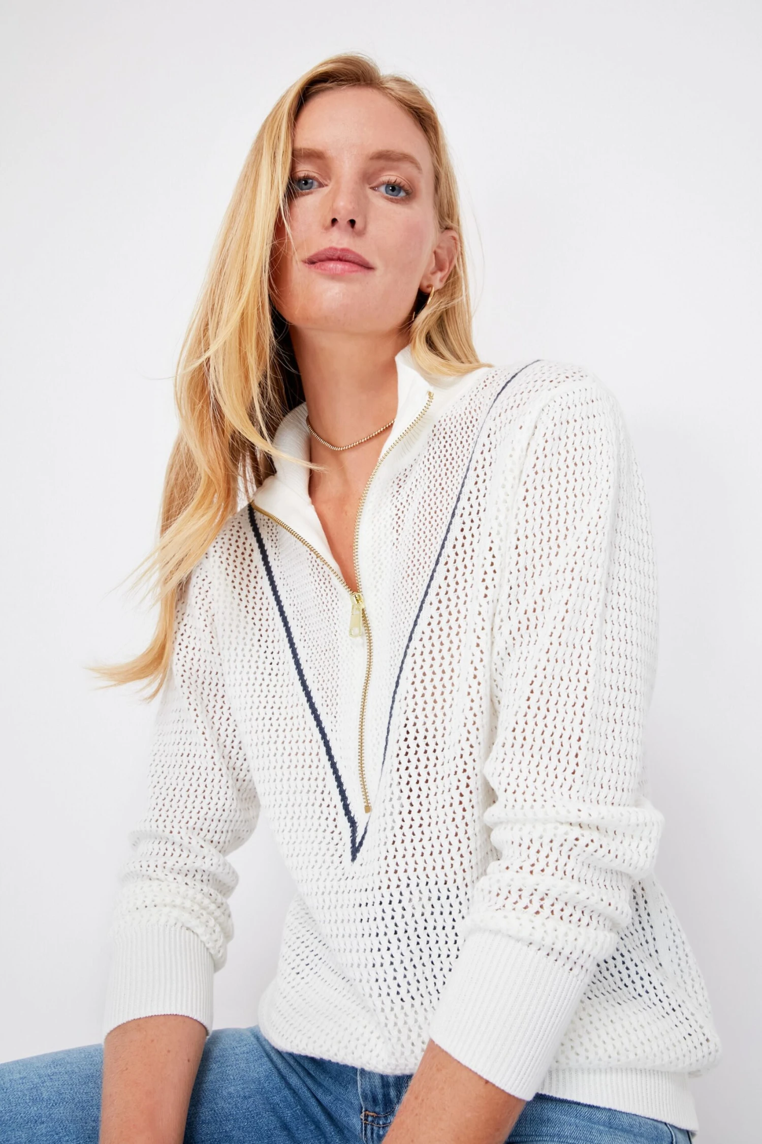 Varley Snow White Calva Knit 7 Varley Snow White Calva Knit - Image 5