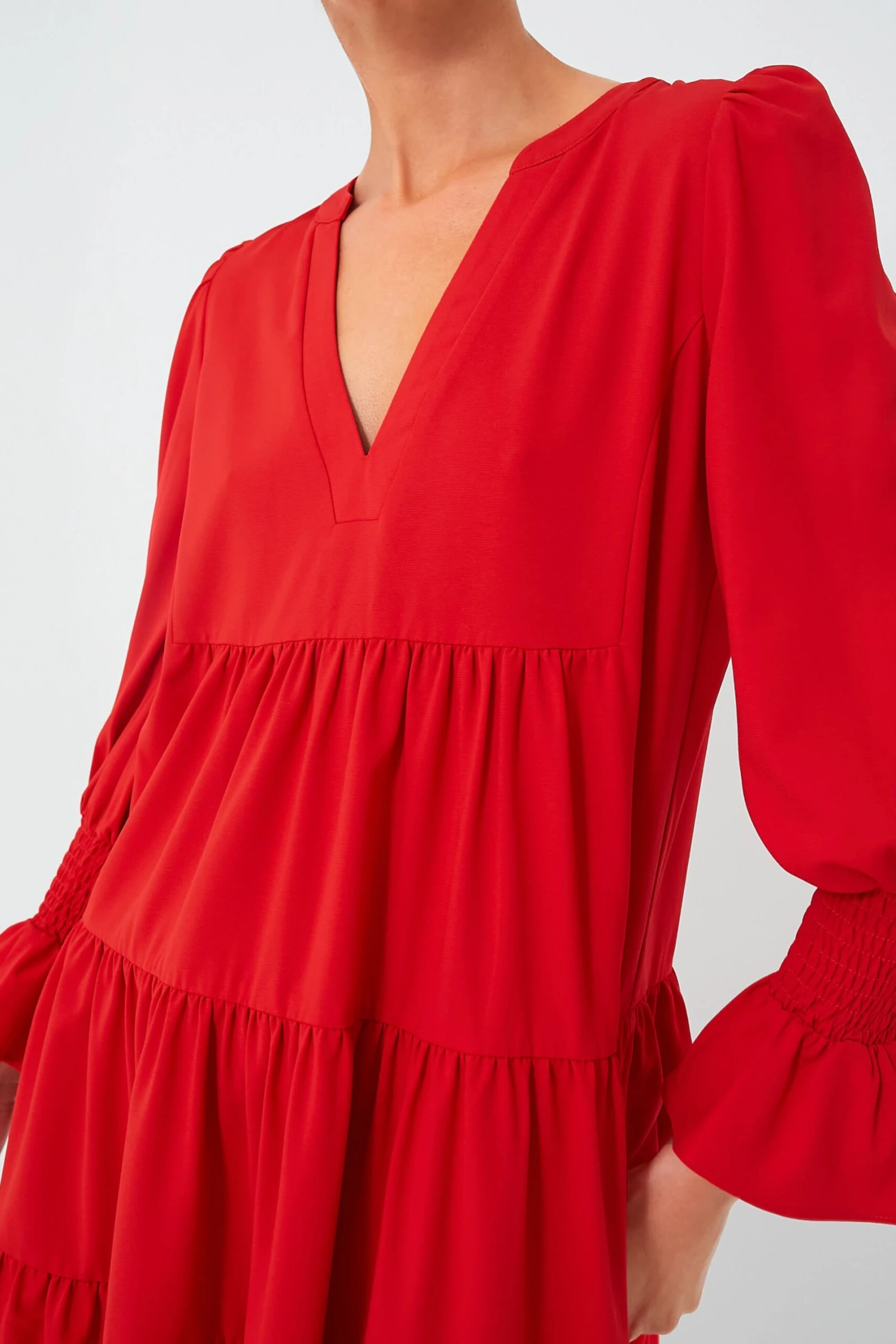 Red Crepe Kenzo Dress 7 Red Crepe Kenzo Dress - Image 5