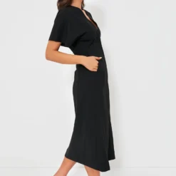 Ganni Black Drapey Melange Midi Dress 10 Ganni Black Drapey Melange Midi Dress -Deals Raimenti Store UA3C95qRNi26WnD9gcn3E29xIC6gme65 1 scaled