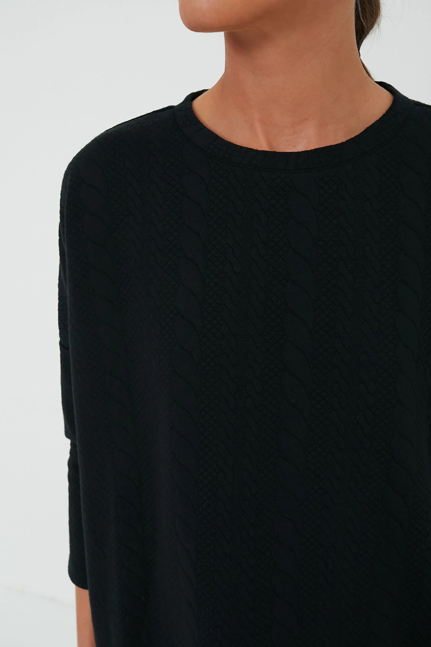 Black Cable Ally Swing Sweatshirt 6 Black Cable Ally Swing Sweatshirt - Image 4