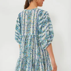 Blue Waves Flowers Aria Mini Dress -Deals Raimenti Store X1hLLMgkmP1oeNFVk1Yn2mWIflHcuBEQ 1