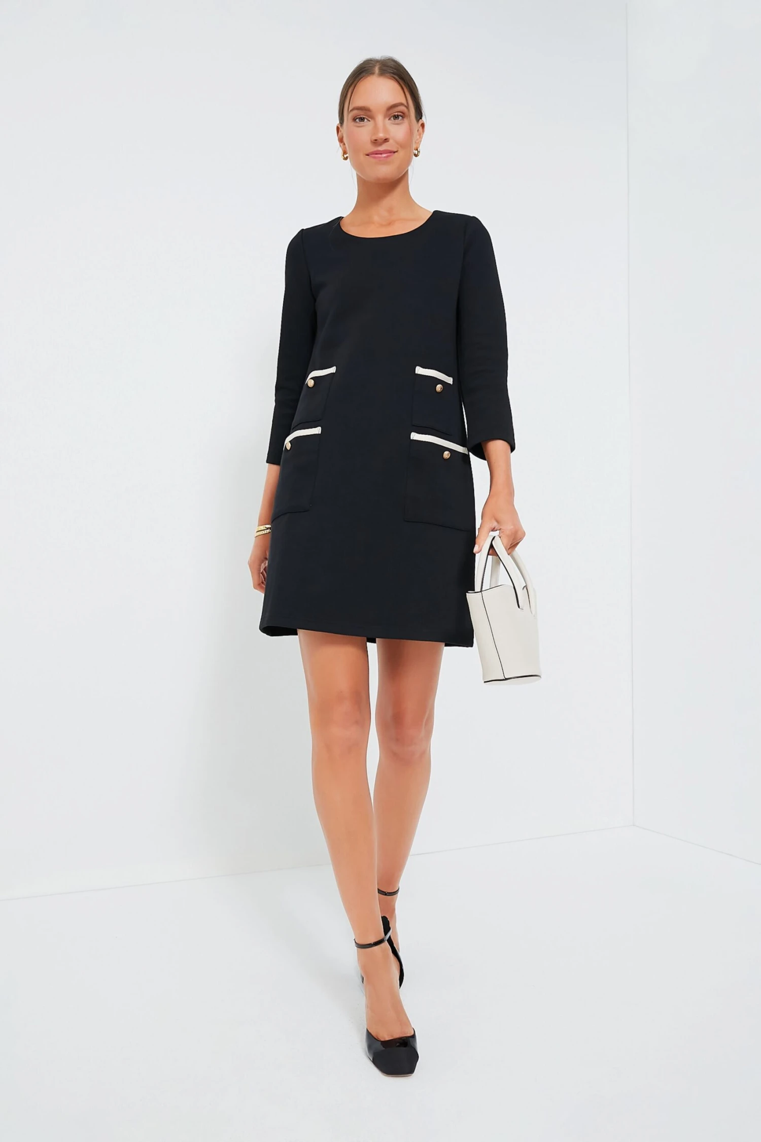 Black Francoise Mod Mini Dress 9 Black Francoise Mod Mini Dress - Image 7