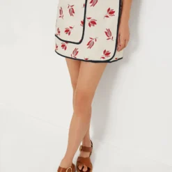 Ecru Dutch Tulip Wrap Skirt
