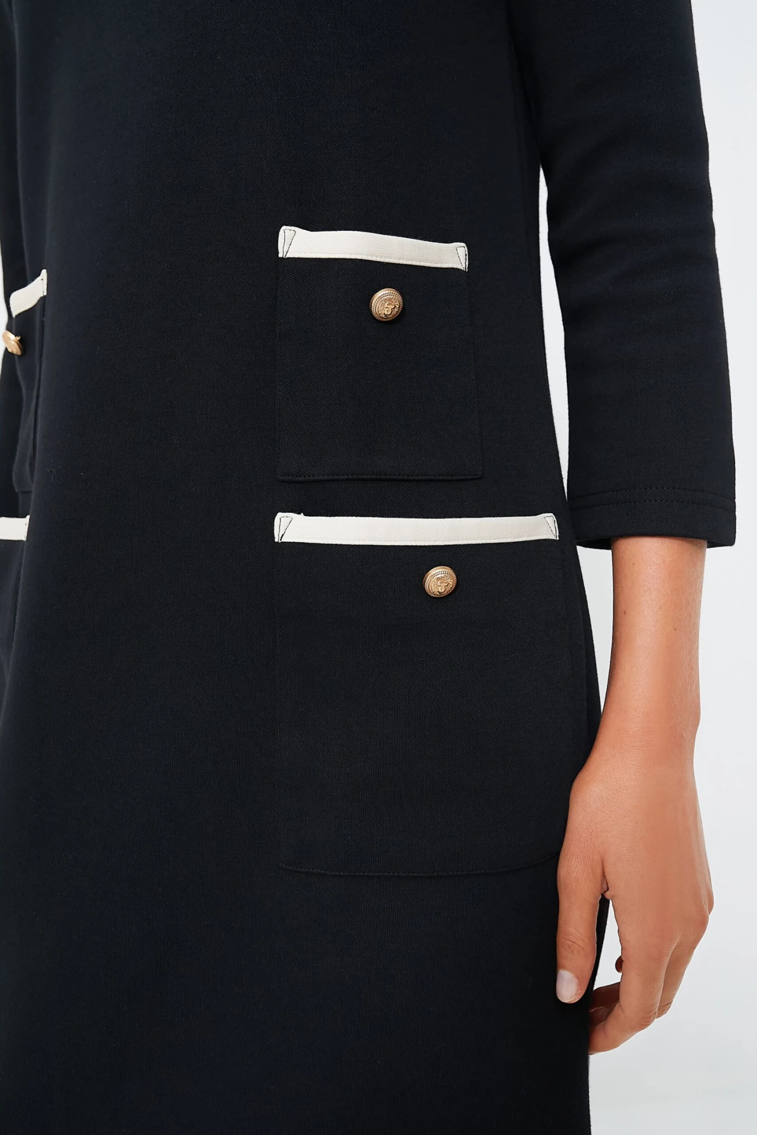 Black Francoise Mod Mini Dress 8 Black Francoise Mod Mini Dress - Image 6