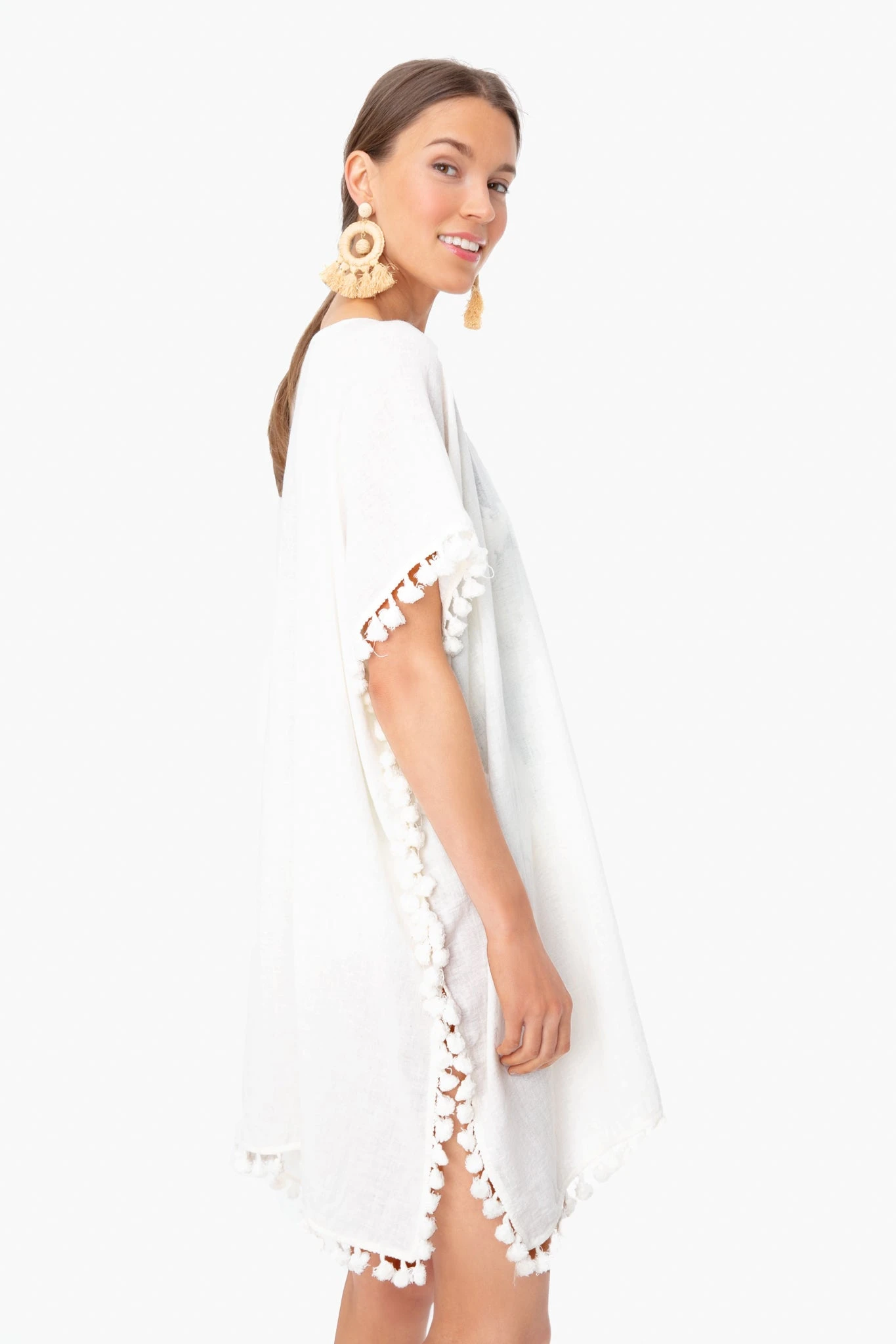 White Katie Caftan 6 White Katie Caftan - Image 4