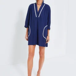 Navy Lizzie Coverup