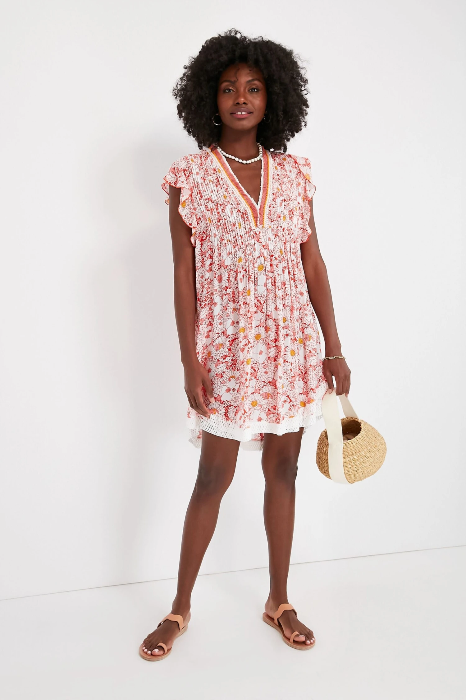 Orange Mid 70s Garden Sasha Mini Dress 3 Orange Mid 70s Garden Sasha Mini Dress