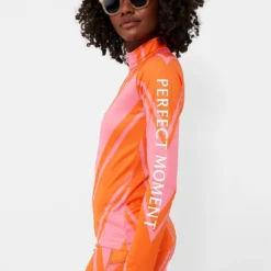 Azalea Pink And Orange Chevron Print Thermal Half Zip -Deals Raimenti Store fts9SRDM6JXLR36epuSq0auYzJKp66HV 1