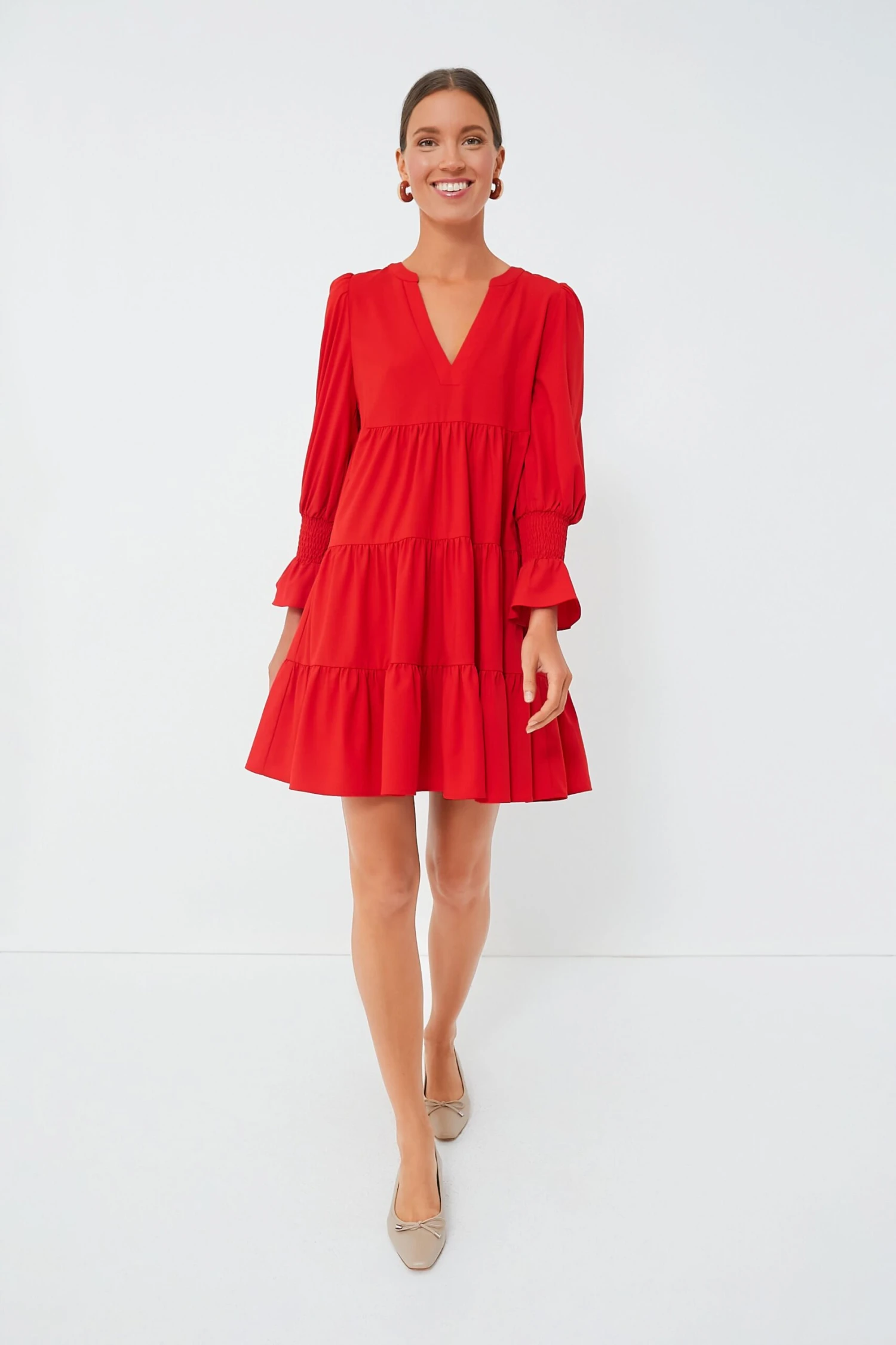 Red Crepe Kenzo Dress 4 Red Crepe Kenzo Dress - Image 2