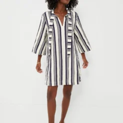 Navy Stripe Montauk Dress