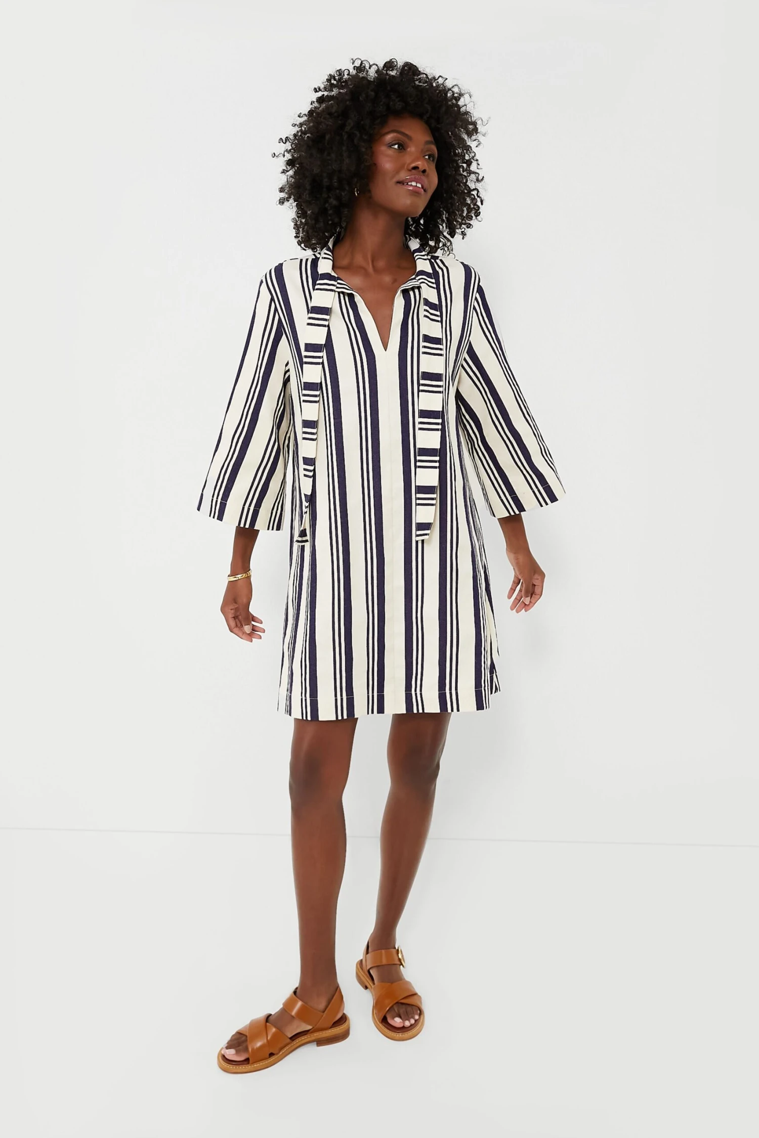Navy Stripe Montauk Dress 3 Navy Stripe Montauk Dress
