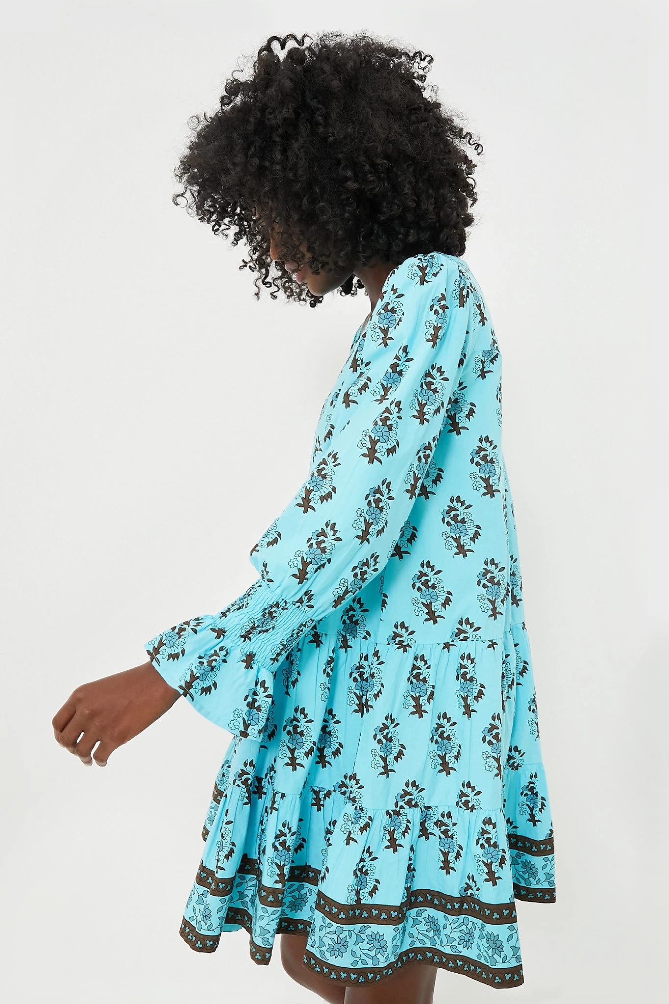 Tropical Turquoise Bouquet Kenzo Coverup 5 Tropical Turquoise Bouquet Kenzo Coverup - Image 3