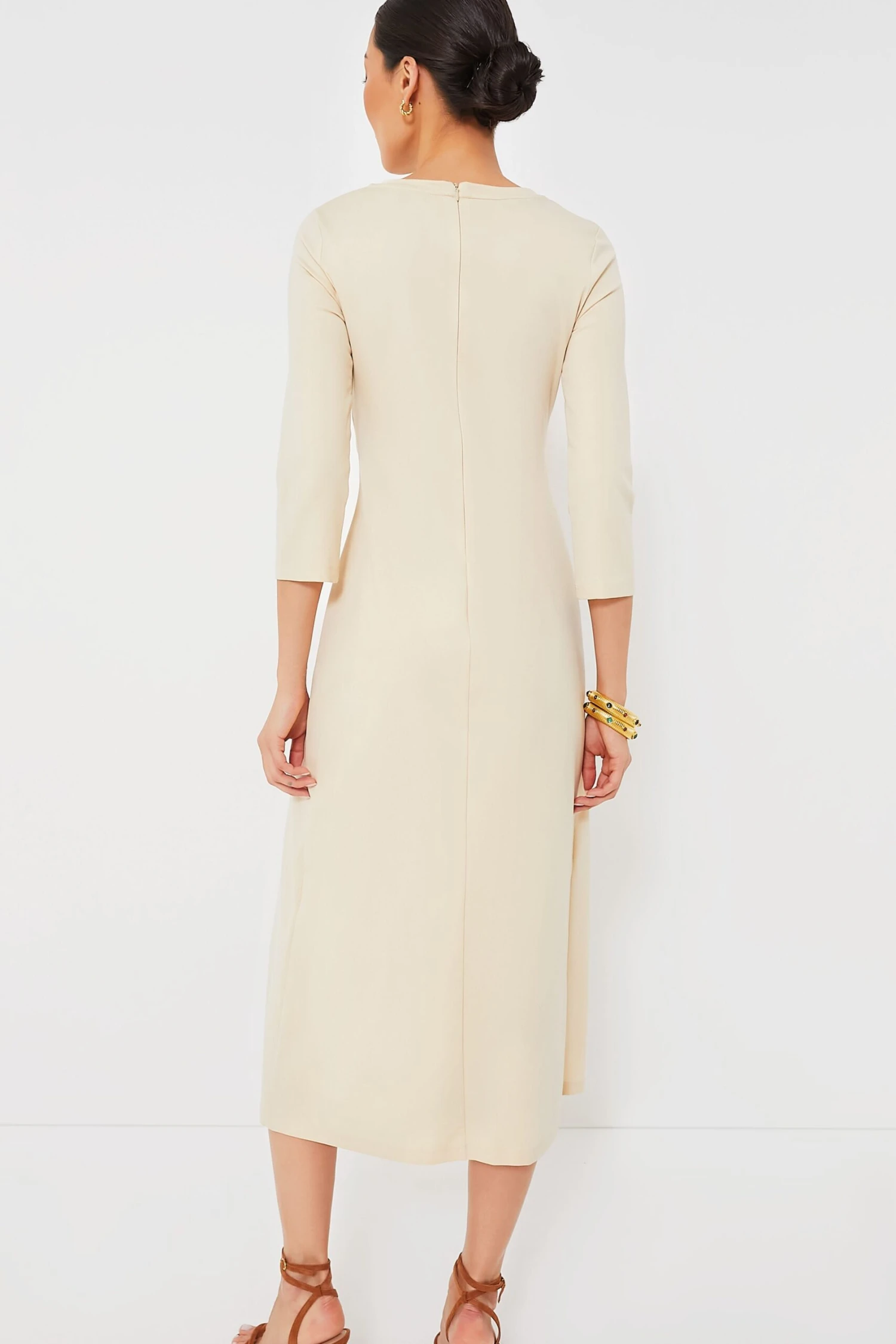 Weekend Max Mara Sand Gessy Dress 6 Weekend Max Mara Sand Gessy Dress - Image 4