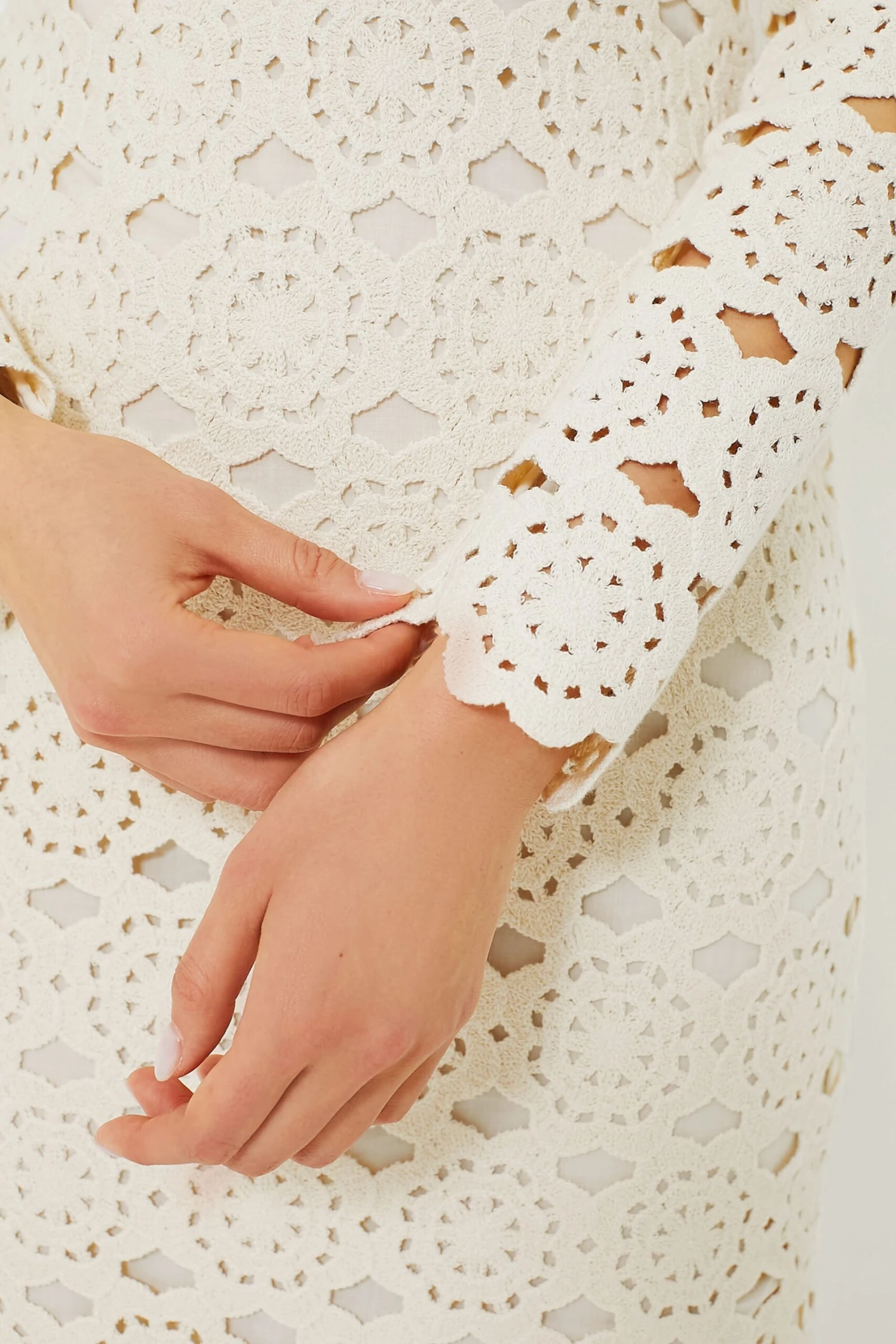 Floral Natural Crochet Marsielle Dress 8 Floral Natural Crochet Marsielle Dress - Image 6